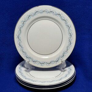 W.S. George China Craft Bread and Butter Plates Set of 4 284 840 H Pattern MCM